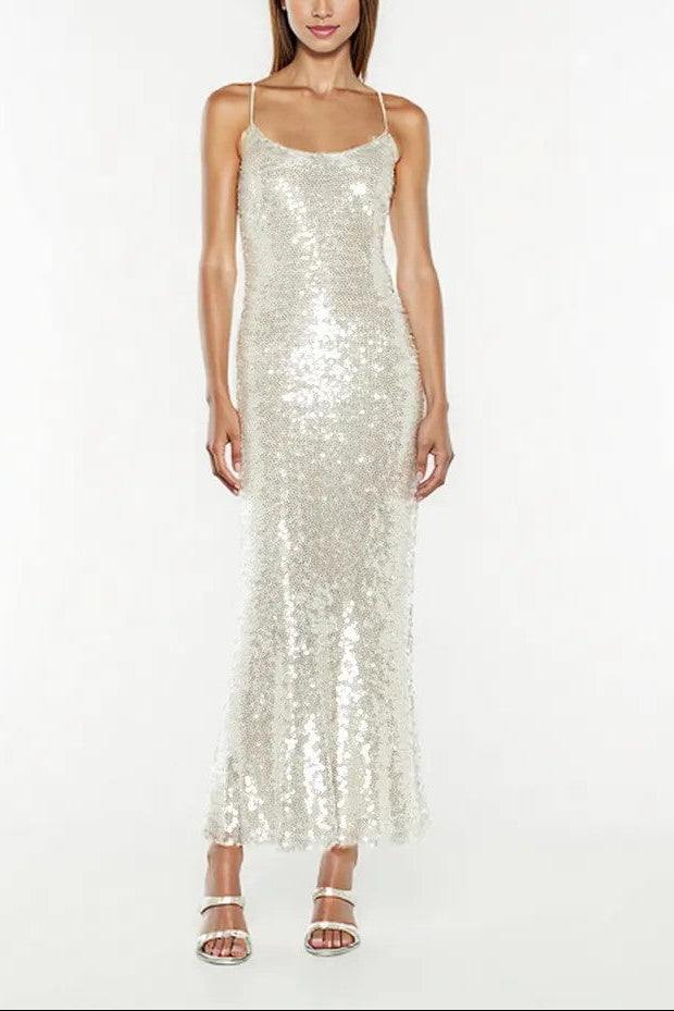manning cartell silver dress Manning Cartell High Voltage Slip Size 8 $90 to rent Make a statement at your next event in our best-selling High Voltage Slip Dress. This dress is crafted from a nude silver