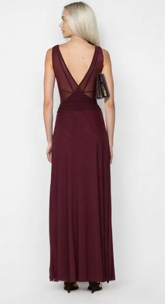 Bec & Bridge Jimena Maxi Dress Plum Size AU 8