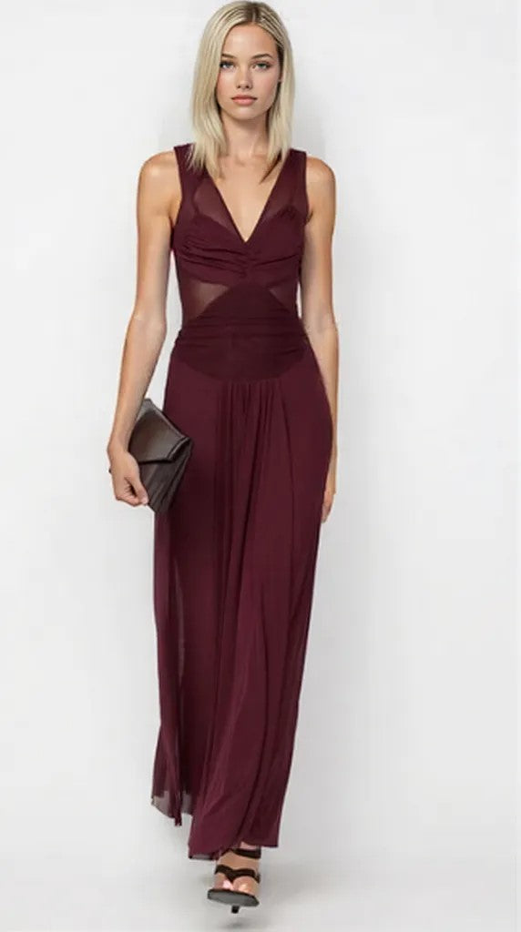 Bec & Bridge Jimena Maxi Dress Plum Size AU 8