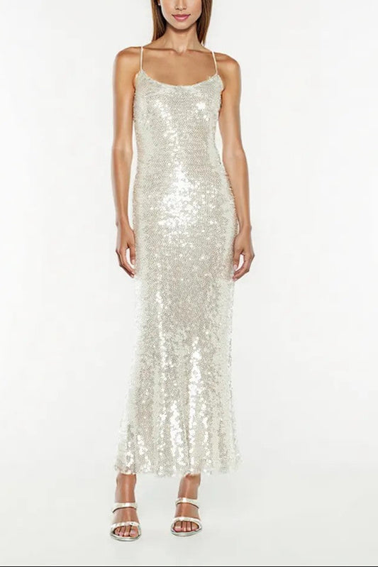 Manning Cartell Clear Statement Dress - Silver Size 8