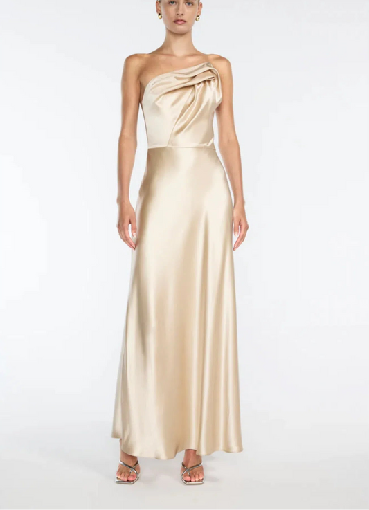Manning Cartell Show Me Love Strapless Gown Champagne  - Gold Size 4