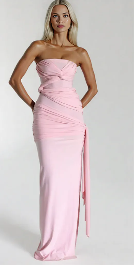 Natalie Rolt Miranda Gown – Blossom Pink (Size 0)